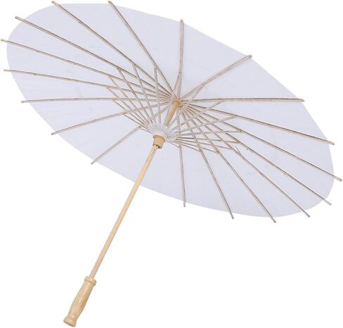 White Paper Umbrella for Wedding Photography, Tissue Paper Construction, 20cm Radius, Party Decoration, Bridal Accessory in Saudi Arabia