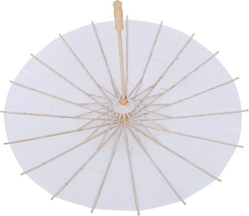 White Paper Umbrella for Wedding Photography, Tissue Paper Construction, 20cm Radius, Party Decoration, Bridal Accessory in Saudi Arabia