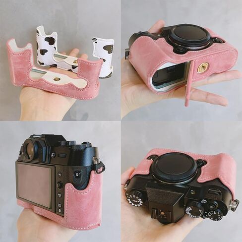 PU Leather Handmade Camera Base Bag Covers for XT50 with Magnetic Closures and Easy Battery Access in Saudi Arabia