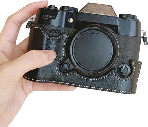 PU Leather Handmade Camera Base Bag Covers for XT50 with Magnetic Closures and Easy Battery Access in Saudi Arabia