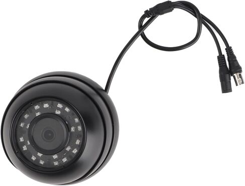 كاميرا مراقبة على شكل قبة Ejoyous 1080P CCTV 120 درجة زاوية واسعة 14LED رؤية ليلية 360 درجة قابلة للتعديل مع الصوت لمقصورة شاحنة الحافلة (أسود) in Saudi Arabia