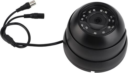 كاميرا مراقبة على شكل قبة Ejoyous 1080P CCTV 120 درجة زاوية واسعة 14LED رؤية ليلية 360 درجة قابلة للتعديل مع الصوت لمقصورة شاحنة الحافلة (أسود) in Saudi Arabia