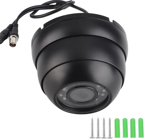 كاميرا مراقبة على شكل قبة Ejoyous 1080P CCTV 120 درجة زاوية واسعة 14LED رؤية ليلية 360 درجة قابلة للتعديل مع الصوت لمقصورة شاحنة الحافلة (أسود) in Saudi Arabia
