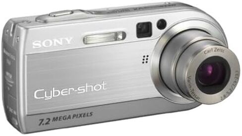 Sony DSC-P150 7MP Digital Camera with 3x Optical Zoom (Silver) (Renewed) in Saudi Arabia