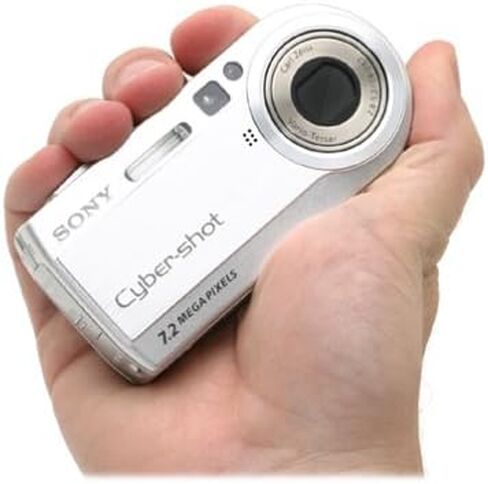 Sony DSC-P150 7MP Digital Camera with 3x Optical Zoom (Silver) (Renewed) in Saudi Arabia