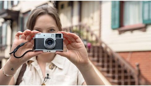 FUJIFILM X Half Premium Compact Digital Camera (Silver) Bundle with Carrying Case + 64GB Memory Card + Lens Cap Keeper + Memory Card Wallet + Hand Strap + More in Saudi Arabia