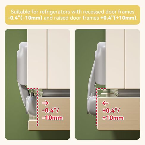 EUDEMON 1 Pack Refrigerator Lock, Child Proof Fridge & Freezer Lock for Kids & Toddlers, Easy to Install,no Tool Need or Drill (Grey) in Saudi Arabia