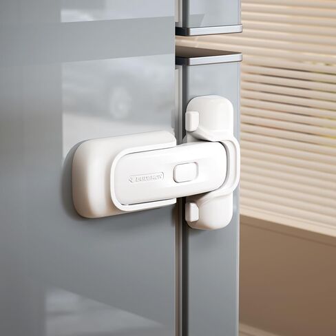 EUDEMON 1 Pack Refrigerator Lock, Child Proof Fridge & Freezer Lock for Kids & Toddlers, Easy to Install,no Tool Need or Drill (Grey) in Saudi Arabia