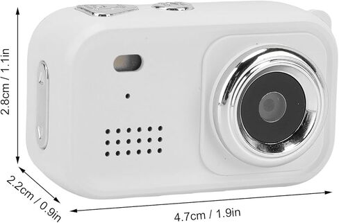 كاميرا PUSOKEI Mini Thumb Camera، كاميرا رياضية محمولة يمكن ارتداؤها مع شاشة 2.0 بوصة 1080P HD ومسجل فيديو لركوب الدراجات في الهواء الطلق والمشي لمسافات طويلة ومراقبة الحيوانات الأليفة مع حزام المعصم (أبيض) in Kuwait