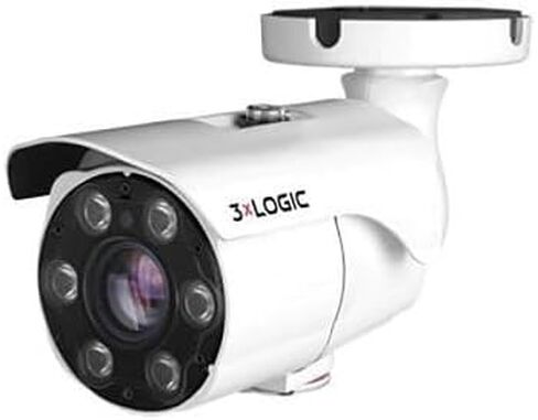 VX-5M20-B-RIAW VISIX 5MP Outdoor Bullet IP Camera with Remote Focus, 6-50mm Lens, White in Saudi Arabia