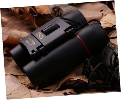Black Wide Angle Folding Hunting Binoculars Telescope with Rubber Coating High Light Transmittance Easy Focus for Outdoor Travel Night Vision Low Light Use in Saudi Arabia