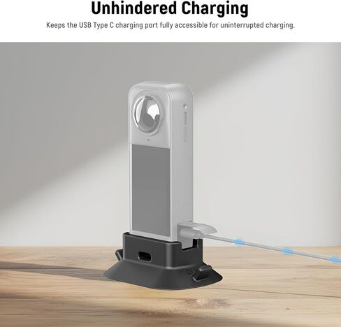 NEEWER قاعدة حامل من السيليكون متوافقة مع Insta360 x5، غير قابلة للانزلاق ومستقرة ومضادة للخدش ومحول تثبيت لكاميرا سطح المكتب لتسجيل الفيديو وتسجيل الفيديو وملحقات كاميرا العمل، AC036 in Kuwait