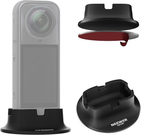 NEEWER Silicone Stand Base Compatible with Insta360 x5, Nonslip Stable Anti Scratch Desktop Camera Mount Support Stablizer Adapter for Vlogging Filming Video Recording Action Camera Accessories, AC036 in Saudi Arabia