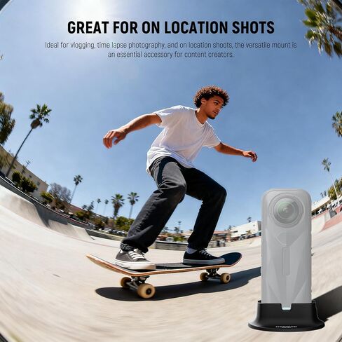 NEEWER Silicone Stand Base Compatible with Insta360 x5, Nonslip Stable Anti Scratch Desktop Camera Mount Support Stablizer Adapter for Vlogging Filming Video Recording Action Camera Accessories, AC036 in Saudi Arabia