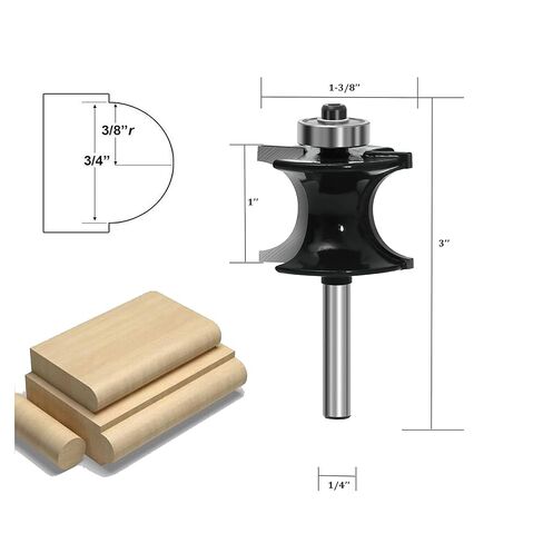 LEATBUY Router Bit Set 1/4 Inch Shank, Matched Router Bits Miter Tongue Groove Set, Wood Milling Cutter Drilling Carbide Tool for Door Table Cabinet Shelve Wall DIY Woodwork(Square) in Kuwait