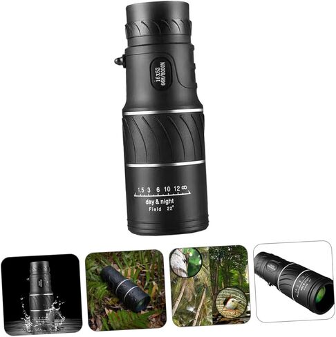 Uonlytech High Resolution Night Vision Monocular Telescope for Outdoor Camping Hiking Fishing Portable Lightweight Black Practical Scope for Adults in Saudi Arabia