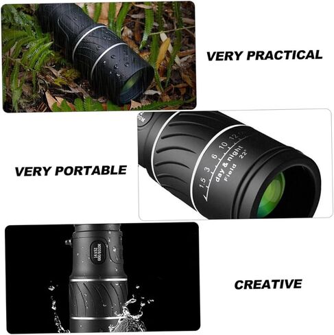 Uonlytech High Resolution Night Vision Monocular Telescope for Outdoor Camping Hiking Fishing Portable Lightweight Black Practical Scope for Adults in Saudi Arabia