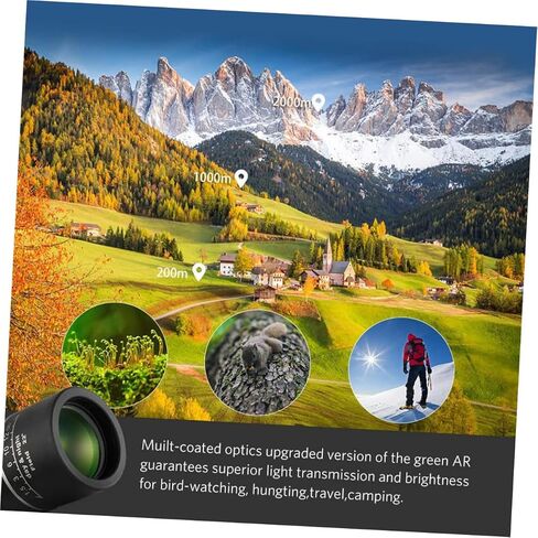 Uonlytech High Resolution Night Vision Monocular Telescope for Outdoor Camping Hiking Fishing Portable Lightweight Black Practical Scope for Adults in Saudi Arabia