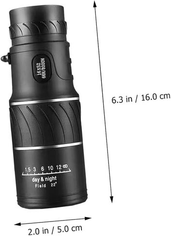 Uonlytech High Resolution Night Vision Monocular Telescope for Outdoor Camping Hiking Fishing Portable Lightweight Black Practical Scope for Adults in Saudi Arabia
