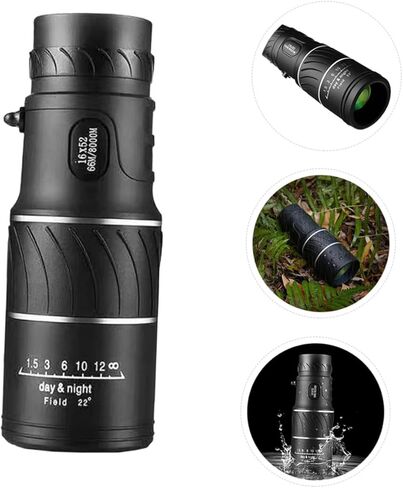 Uonlytech High Resolution Night Vision Monocular Telescope for Outdoor Camping Hiking Fishing Portable Lightweight Black Practical Scope for Adults in Saudi Arabia