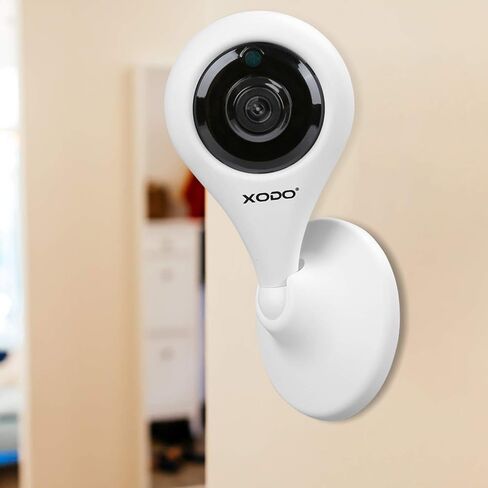 كاميرا أمان لاسلكية XODO، E4 IP 1080P HD كاميرا واي فاي داخلية لأمن المنزل/مراقبة الطفل/الحيوانات الأليفة/المربية، كشف الحركة، صوت ثنائي الاتجاه، رؤية ليلية مع رؤية واسعة 108 درجة عالية الدقة - 2PK in Kuwait