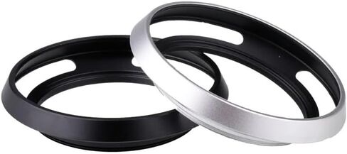 Camera Lens Hood Ultrathin Metal Vented 37mm 40.5mm 43mm 46mm 49mm 52mm Screw-in Protector Lens Excellent(43mm,Silver) in Saudi Arabia
