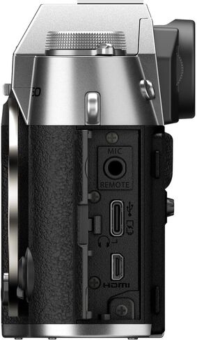 Fujifilm X-T5 Mirrorless Camera with XF 16-50mm Lens in Silver (16843014) Bundle Including: 128 GB Memory Card, 3-Piece Filter Kit, Art Studio Software, Camera Case, Card Reader, Full Cleaning Kit in Saudi Arabia