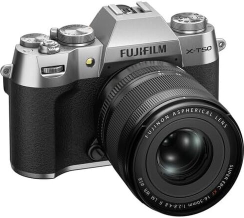 Fujifilm X-T5 Mirrorless Camera with XF 16-50mm Lens in Silver (16843014) Bundle Including: 128 GB Memory Card, 3-Piece Filter Kit, Art Studio Software, Camera Case, Card Reader, Full Cleaning Kit in Saudi Arabia