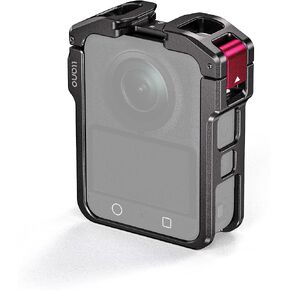 llano Aluminum Camera Cage for DJI Osmo 360 – CNC Precision Fit Protective Frame, 45g Lightweight Metal Case Compatible with DJI Mic, Cold Shoe & 1/4"-20 Mounts, Horizontal & Vertical Shooting Support in Kuwait