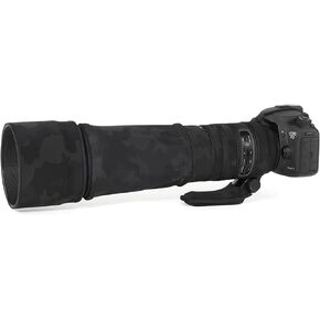 ZZQ&CCF Waterproof Camo Lens Cover for Tamron SP 150-600mm F/5-6.3 Di VC USD G2 A022 Camouflage Lens Rainproof Protective Cover #Camo Black in Kuwait