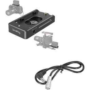 SmallRig NP-F لوحة محول البطارية لايت لبطارية سوني NP-F وDC5521 إلى LEMO 2-Pin كابل شحن in Kuwait