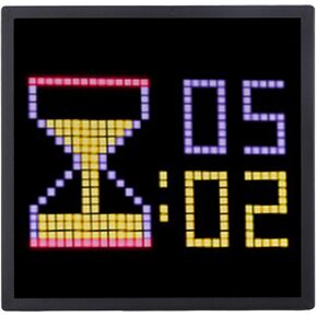 إطار صورة رقمي Pixel Art، شاشة LED مقاس 16 × 16، إطار صورة رقمي بكسل للتحكم في التطبيق، إطار جدار للرسوم المتحركة/حامل مكتب، 13 لغة، جهاز تحكم عن بعد، سطوع بدون خطوات in Kuwait