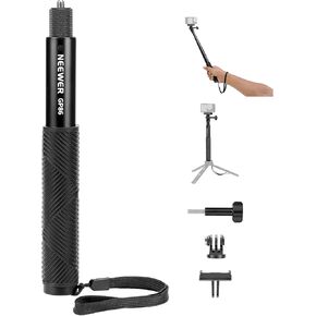 طقم قضيب تمديد NEEWER متوافق مع DJI OSMO Action 5 Pro 4 3 GoPro Insta360 AKASO، عصا سيلفي غير مرئية مقاس 27.8 بوصة، محول كاميرا الحركة وحامل مغناطيسي سريع الفك لتسجيل الفيديو، GP-86 in Kuwait