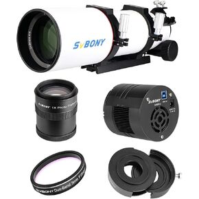 SVBONY SV550 80ED Telescope Astrophotography Kit with SV220 3nm 1.25" Filter, SV405CC Cooled Camera, SV209 1.0X Field Flattener and SV226 Telescope Filter Drawer for Deep Sky Astrophotography in Saudi Arabia
