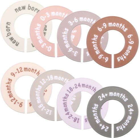 Baby Closet Dividers for Clothes Unisex Nursery Organizer Decor Clear Labels for Easy Sorting Fits Most Rods in Saudi Arabia