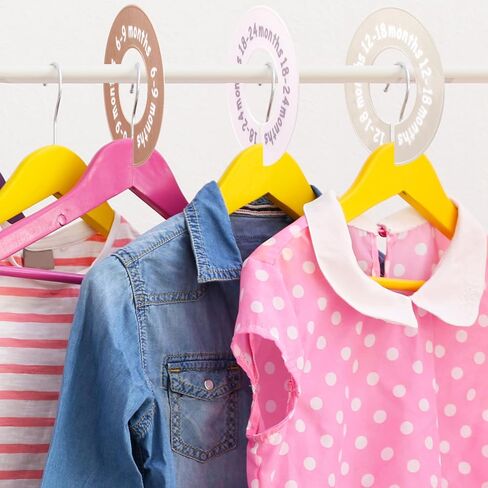 Baby Closet Dividers for Clothes Unisex Nursery Organizer Decor Clear Labels for Easy Sorting Fits Most Rods in Saudi Arabia