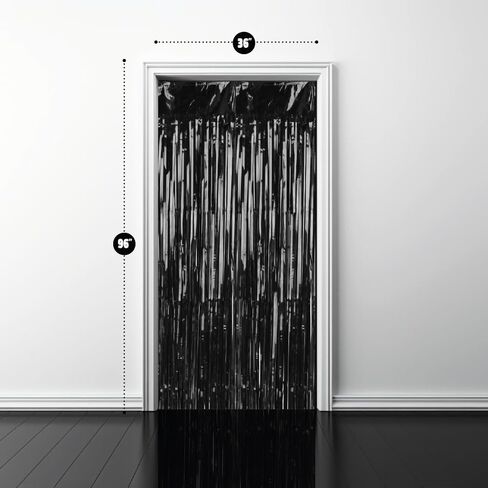 Pack of 2 Iridescent Foil Fringe Curtains – Iridescent Tinsel Backdrop for Photo Booth, Birthday, Wedding, Baby Shower, Bachelorette, Christmas & Holiday Party Decorations in Saudi Arabia