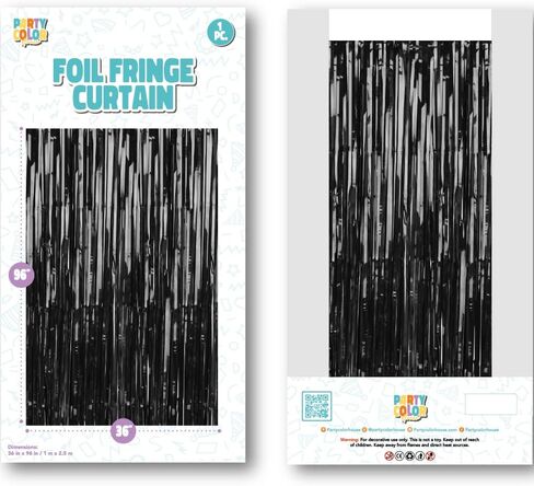Pack of 2 Iridescent Foil Fringe Curtains – Iridescent Tinsel Backdrop for Photo Booth, Birthday, Wedding, Baby Shower, Bachelorette, Christmas & Holiday Party Decorations in Saudi Arabia
