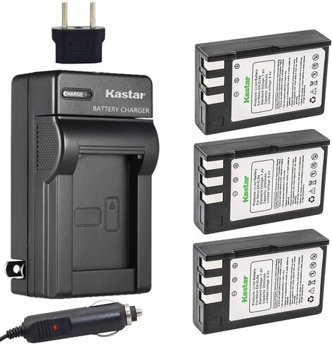 بطارية Kastar (3 عبوات) وشاحن بديل لنيكون EN-EL9، EN-EL9a، MH-23 متوافق مع كاميرات Nikon D3000، D5000، D40، D60، D40X SLR in Saudi Arabia