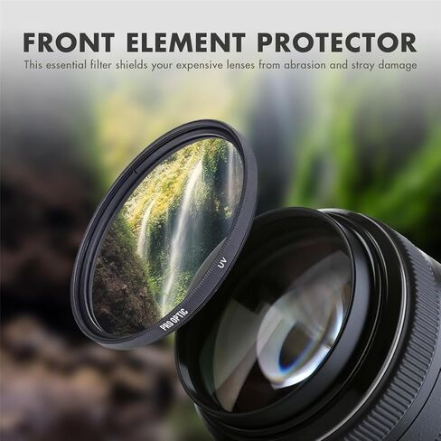 ProOptic 82mm Digital Essentials Filter Kit, with Ultra Violet (UV), Circular Polarizer and Neutral Density 2 (ND2) Filters, with Pouch in Kuwait