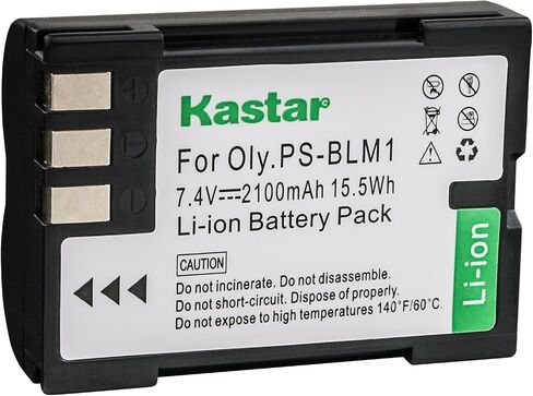 Kastar Camera Battery for Olympus BLM-1 BLM-01 PS-BLM1 and Olympus C-5060 C-7070 C-8080 E-1 E-3 E-30 E-520 Olympus EVOLT E-300 EVOLT E-330 EVOLT E-500 EVOLT E-510 Olympus HLD-2 HLD-4 Battery Grip in Saudi Arabia
