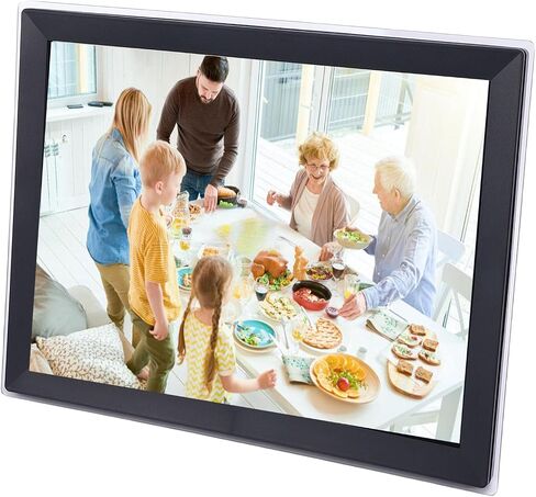 WiFi Touchscreen Digital Photo Frame HD Display Auto Rotation Wall Mount Smart Frame (US Plug) in Saudi Arabia