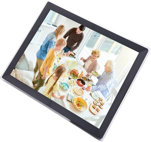 WiFi Touchscreen Digital Photo Frame HD Display Auto Rotation Wall Mount Smart Frame (US Plug) in Saudi Arabia
