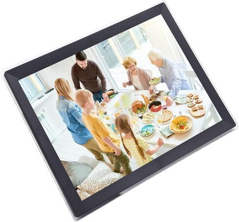 WiFi Touchscreen Digital Photo Frame HD Display Auto Rotation Wall Mount Smart Frame (US Plug) in Saudi Arabia