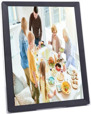 WiFi Touchscreen Digital Photo Frame HD Display Auto Rotation Wall Mount Smart Frame (US Plug) in Saudi Arabia