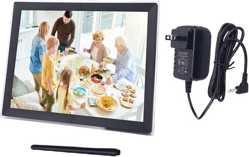 WiFi Touchscreen Digital Photo Frame HD Display Auto Rotation Wall Mount Smart Frame (US Plug) in Saudi Arabia