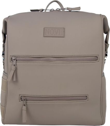 NO.VII Diaper Bag Backpack with Changing Pad, Stroller Straps, Insulated Bottle Pouch, Luggage Sleeve, Neoprene in Saudi Arabia