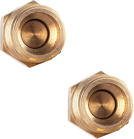 2PCS Solid Brass Air Compressor Tank Drain Valve 1/4 Inch NPT Brass Tank Drain Plug Replacement Part Air Tank Valve Knurled End Drain Valve with Thumb Screw Handle in Saudi Arabia