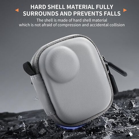 GOWENIC Hard Shell Camera Case, Compact PU Storage Box for DSLR Mirrorless Cameras with Tripod Mount, Easy One Hand Design, Fits Backpack Messenger Bag, 8.7 x 7 x 4.5cm in Saudi Arabia