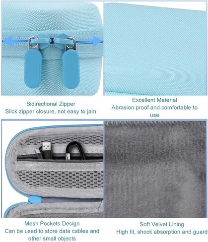 KIMISS Camera Carrying Bag Protective Pouch for OSMO Multi Function Gadget Pouch Sky Blue Nylon Velvet in Saudi Arabia